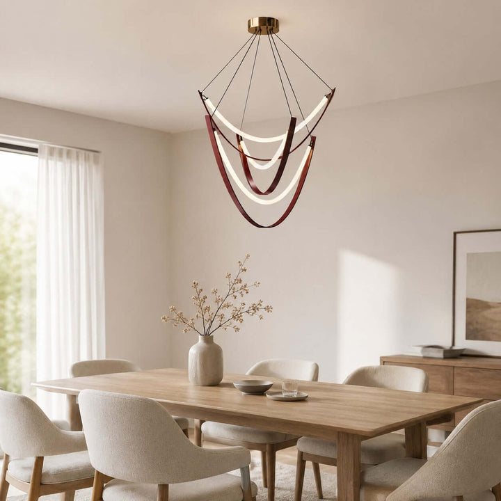 Valera Chandelier - Modern Creative Art Leather Ceiling Light | Vinlighting