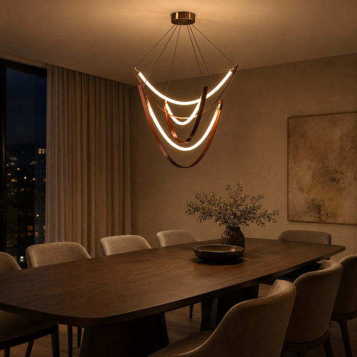 Valera Chandelier - Modern Creative Art Leather Ceiling Light | Vinlighting