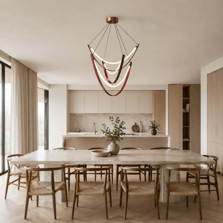 Valera Chandelier - Modern Creative Art Leather Ceiling Light | Vinlighting