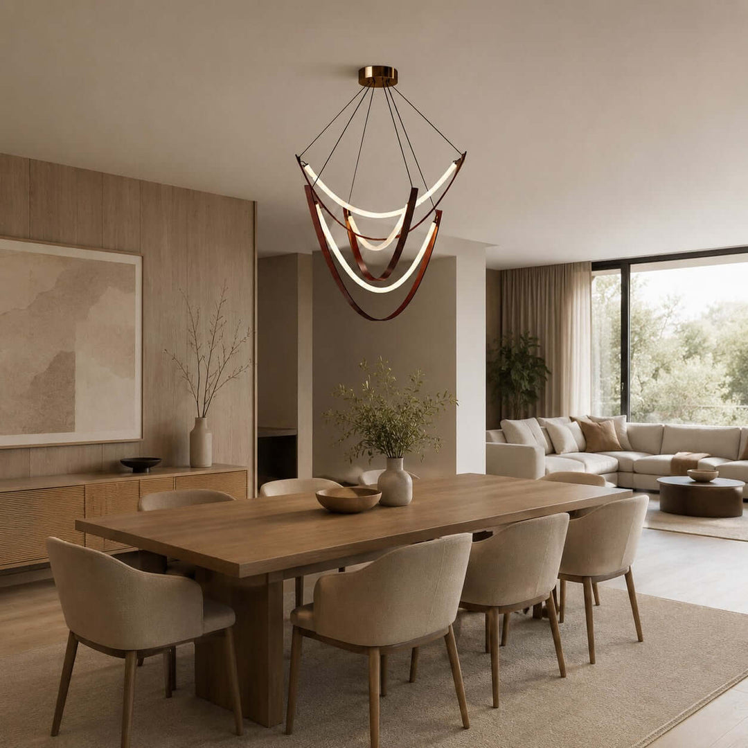 Valera Chandelier - Modern Creative Art Leather Ceiling Light | Vinlighting