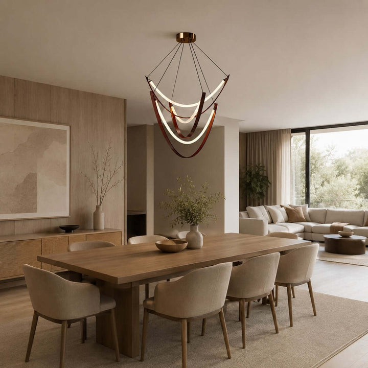 Valera Chandelier - Modern Creative Art Leather Ceiling Light | Vinlighting