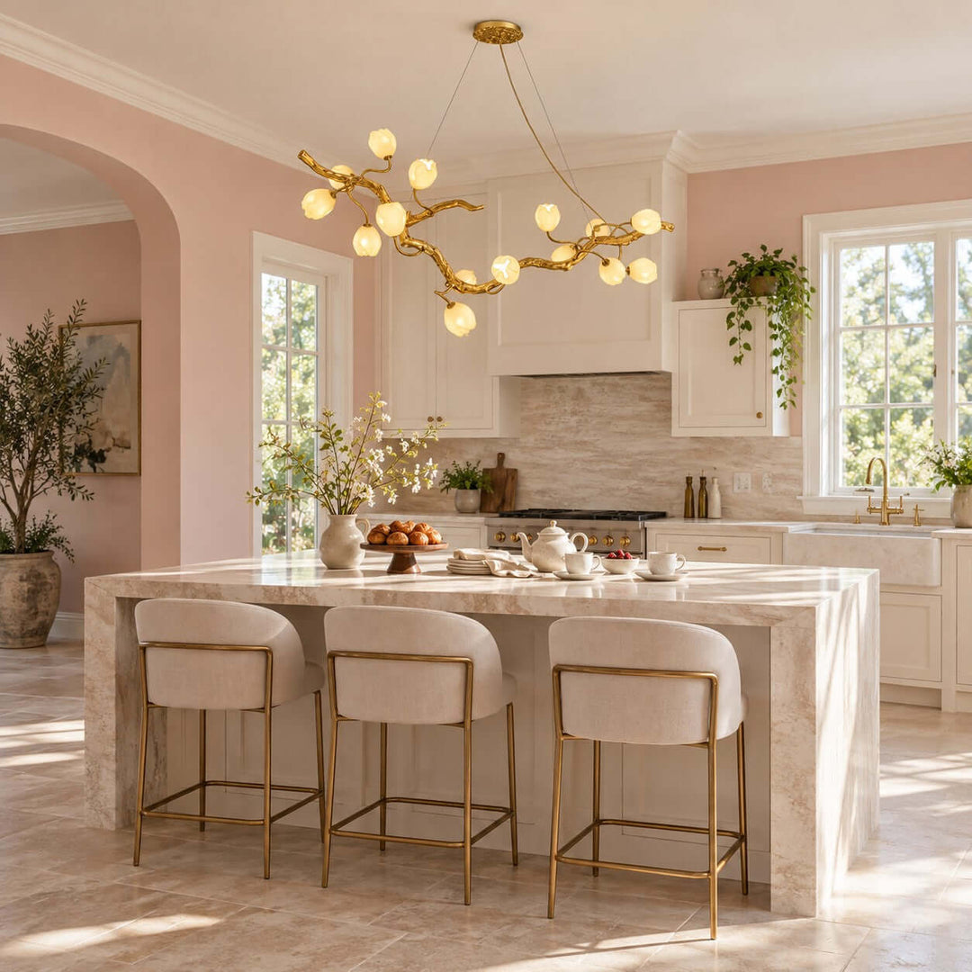 Valeria Linear Chandelier for Dining Room and Kitchen Island