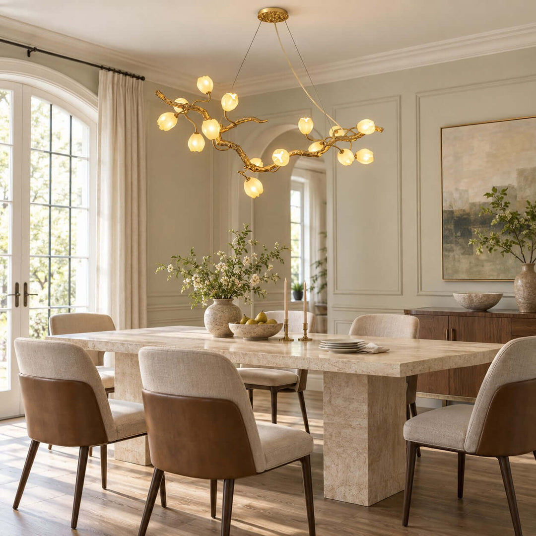 Valeria Linear Chandelier for Dining Room and Kitchen Island