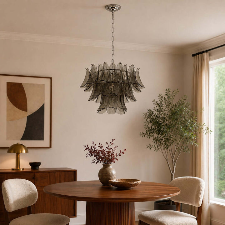 Valora Chandelier | Art Glass Light for Living Room Foyer