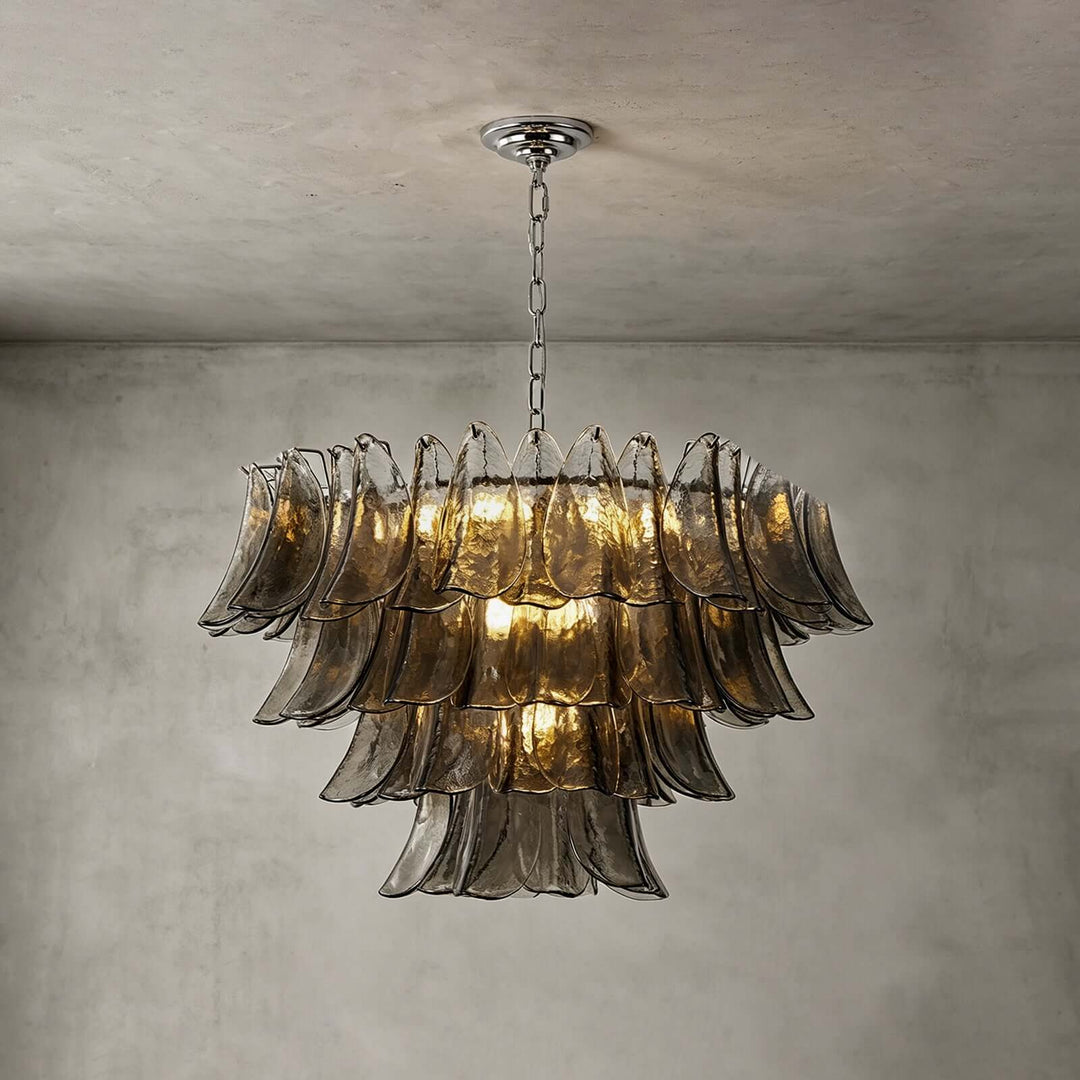 Valora Chandelier | Art Glass Light for Living Room Foyer