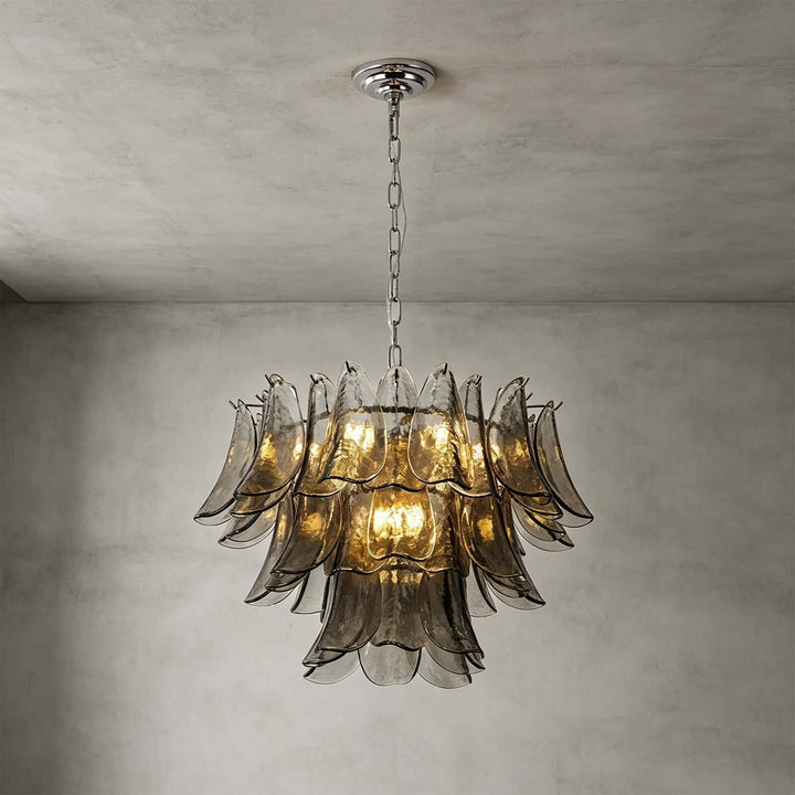 Valora Chandelier | Art Glass Light for Living Room Foyer