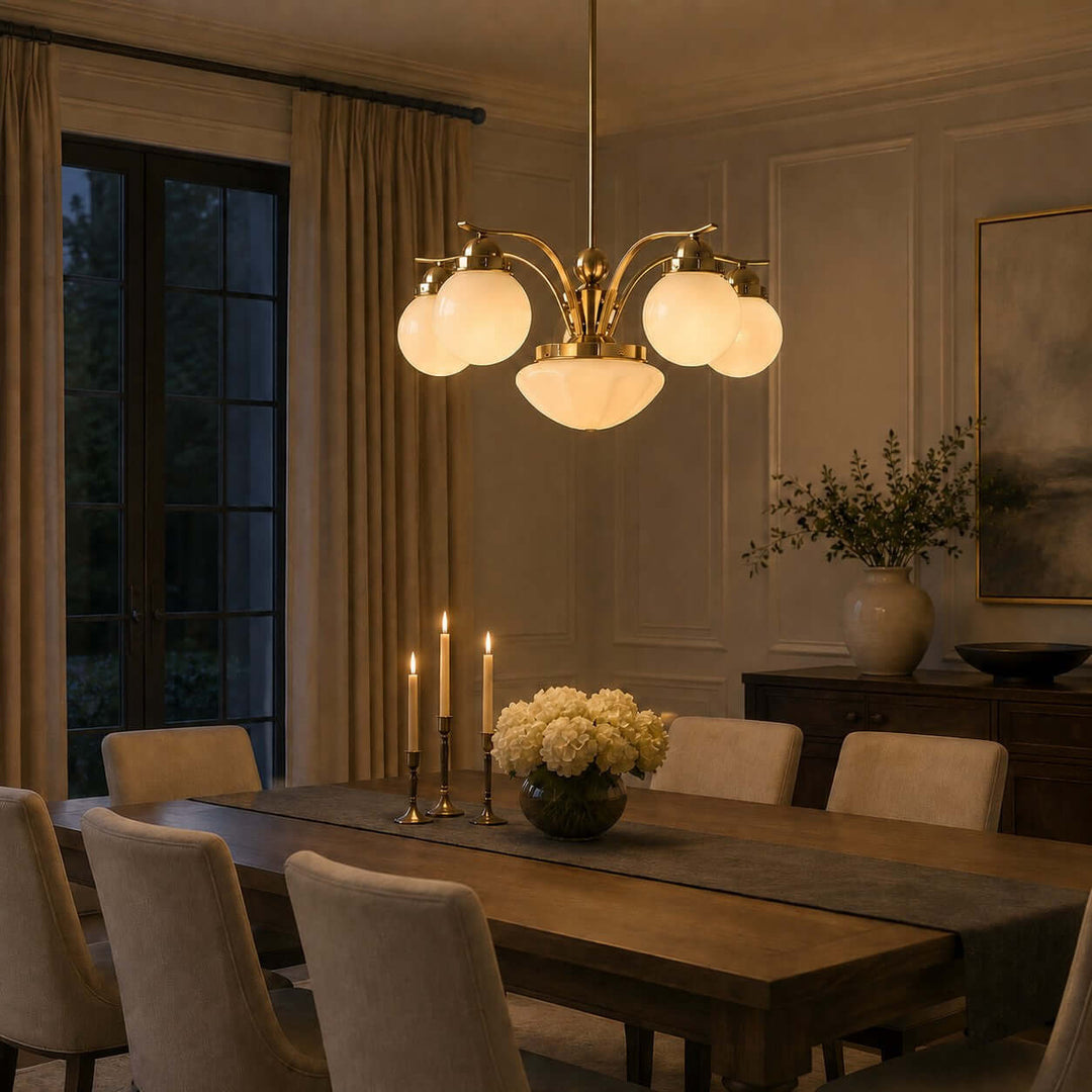 Valoria Glass Chandelier for Dining Room and Living Room Decor | Vinlighting
