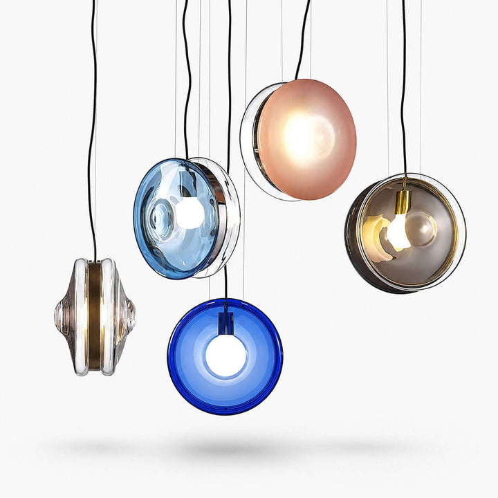 Vandrel Modern Glass Pendant Light for Kitchen, Dining, and Bedroom