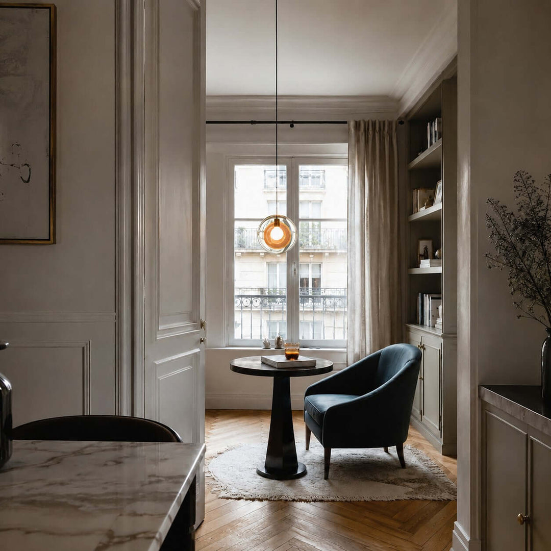 Vandrel Modern Glass Pendant Light for Kitchen, Dining, and Bedroom