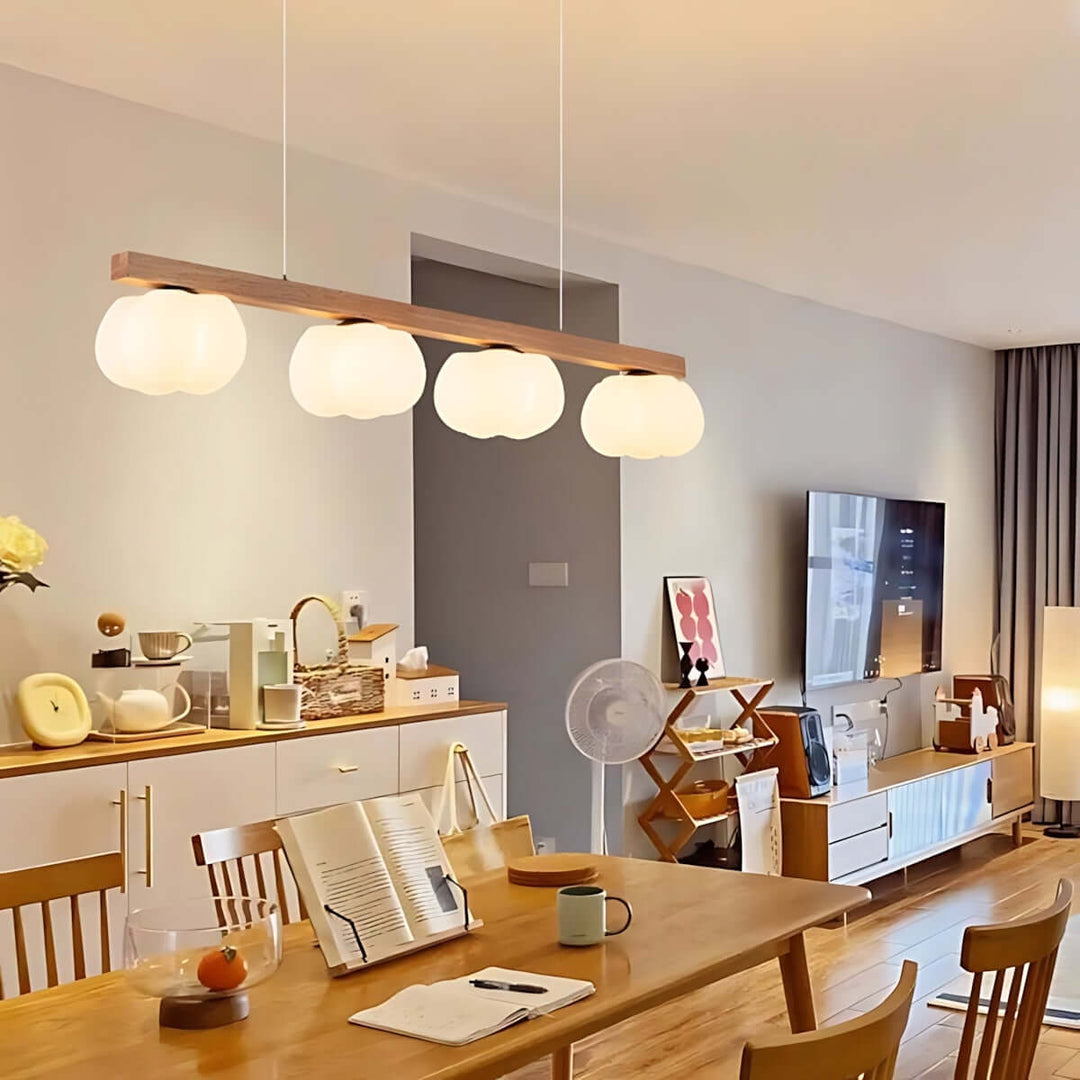 Vantix Cotton Shaped Chandelier – Japanese Minimalist Dining Lighting