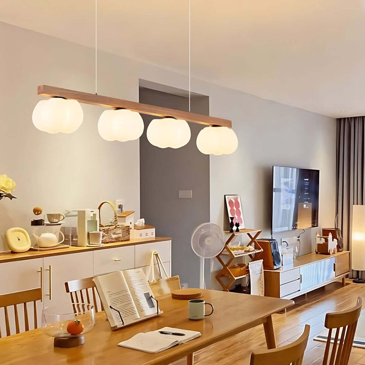 Vantix Cotton Shaped Chandelier – Japanese Minimalist Dining Lighting