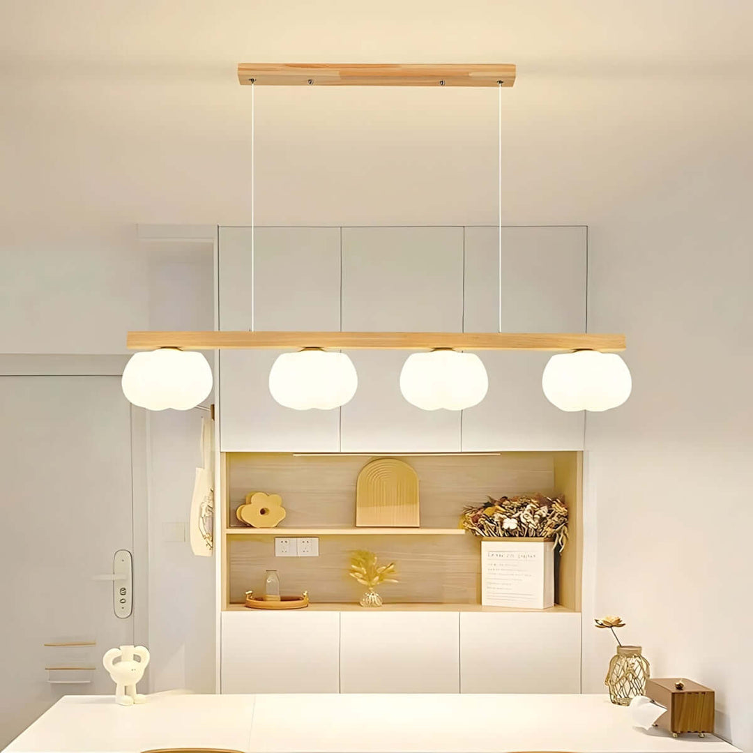 Vantix Cotton Shaped Chandelier – Japanese Minimalist Dining Lighting