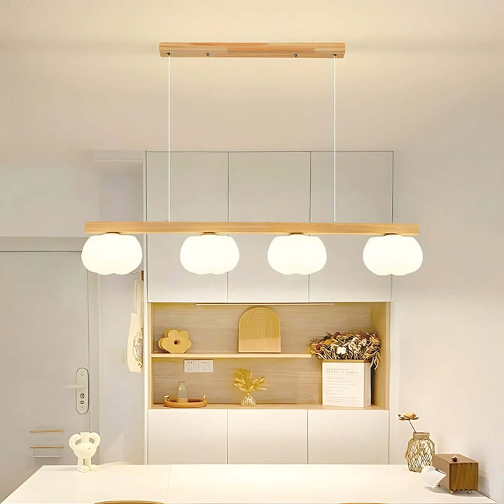 Vantix Cotton Shaped Chandelier – Japanese Minimalist Dining Lighting