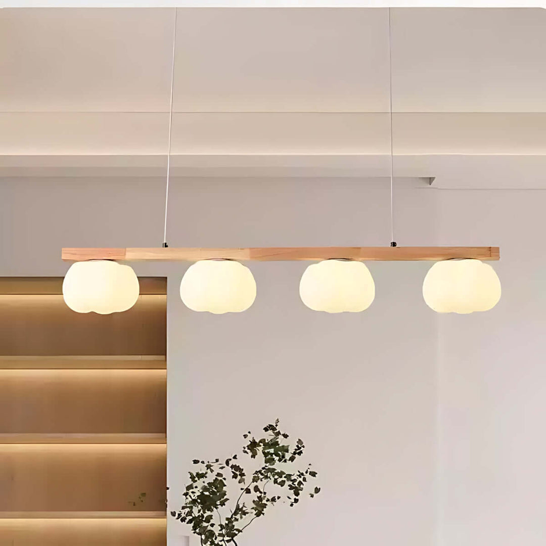 Vantix Cotton Shaped Chandelier – Japanese Minimalist Dining Lighting
