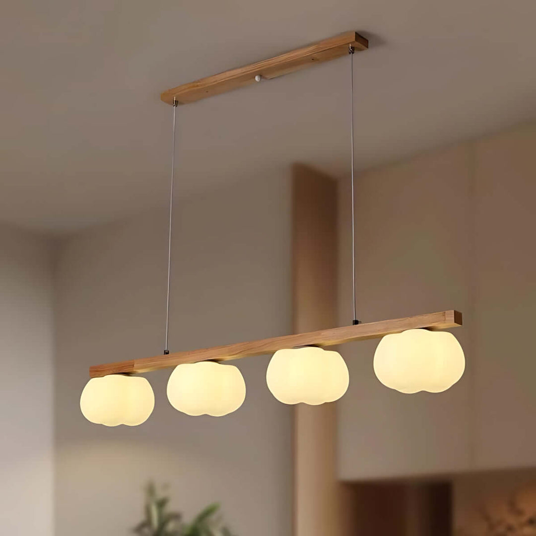 Vantix Cotton Shaped Chandelier – Japanese Minimalist Dining Lighting