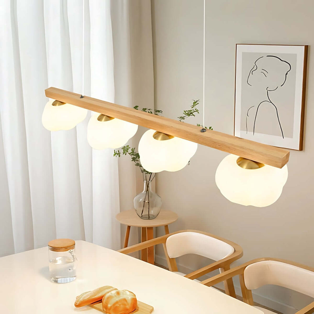 Vantix Cotton Shaped Chandelier – Japanese Minimalist Dining Lighting