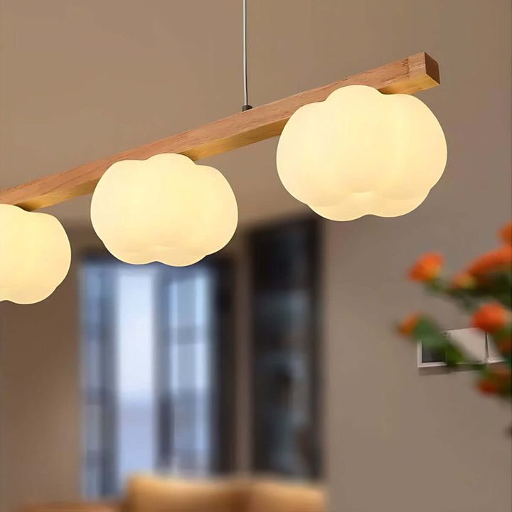 Vantix Cotton Shaped Chandelier – Japanese Minimalist Dining Lighting
