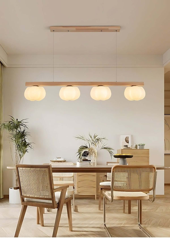 Vantix Cotton Shaped Chandelier – Japanese Minimalist Dining Lighting