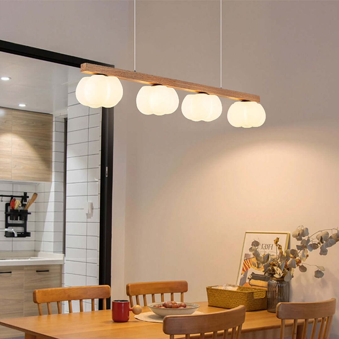 Vantix Cotton Shaped Chandelier – Japanese Minimalist Dining Lighting