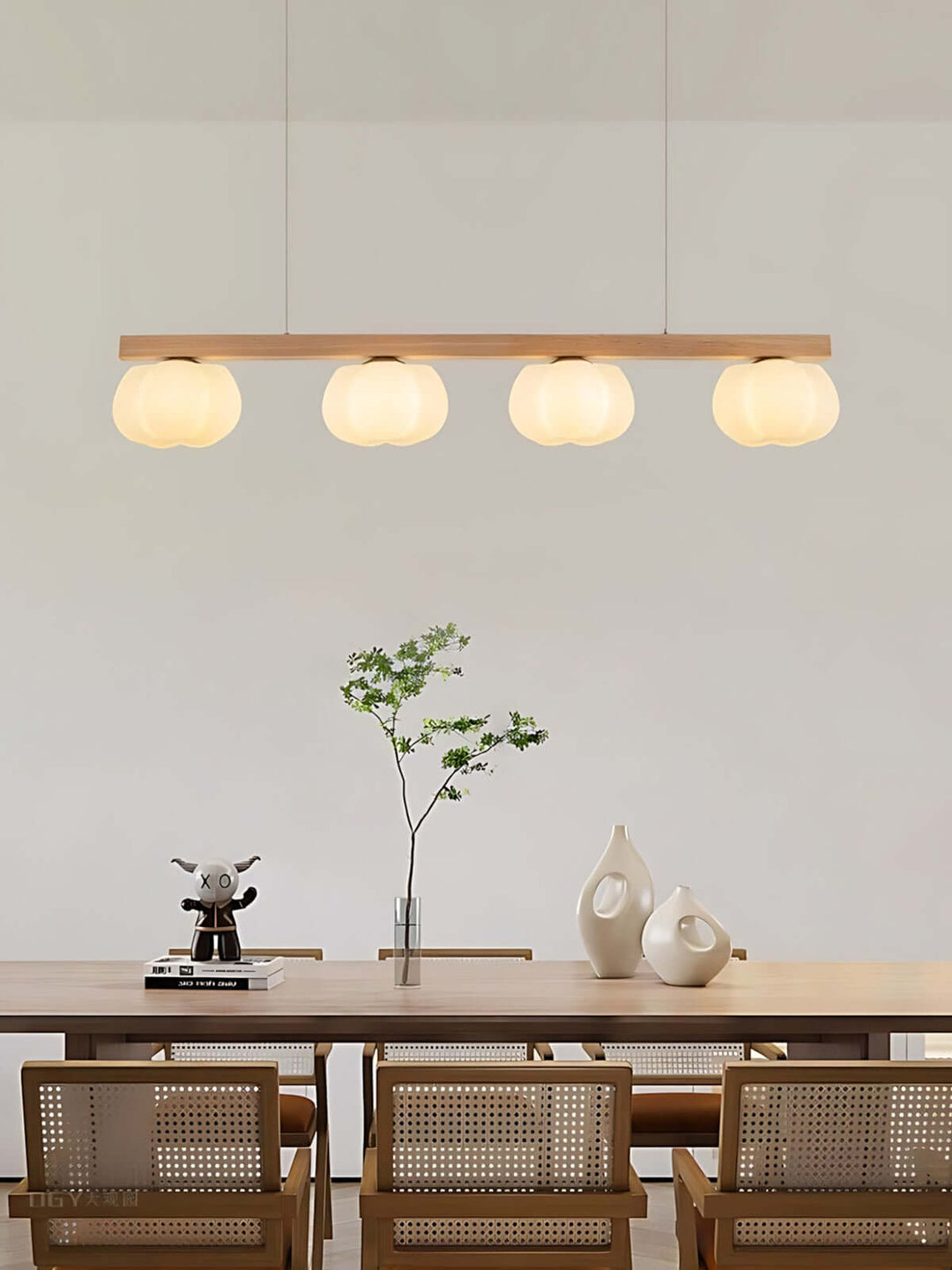 Vantix Cotton Shaped Chandelier – Japanese Minimalist Dining Lighting