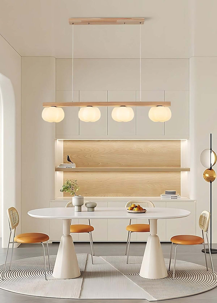 Vantix Cotton Shaped Chandelier – Japanese Minimalist Dining Lighting