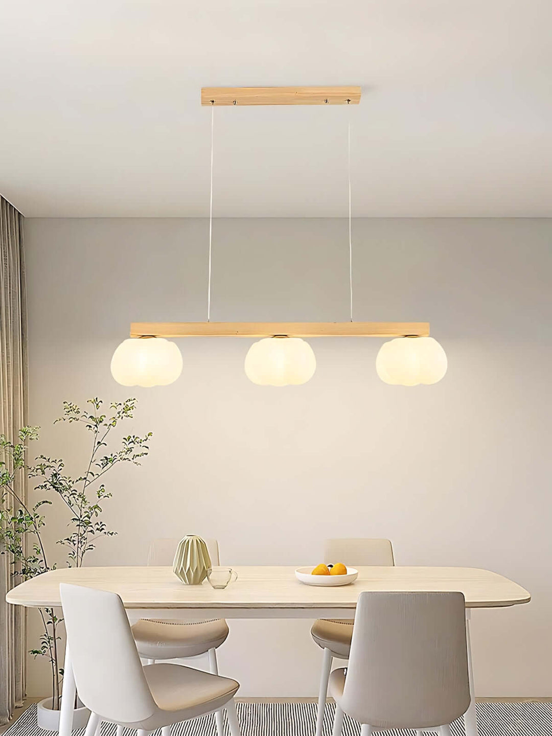 Vantix Cotton Shaped Chandelier – Japanese Minimalist Dining Lighting