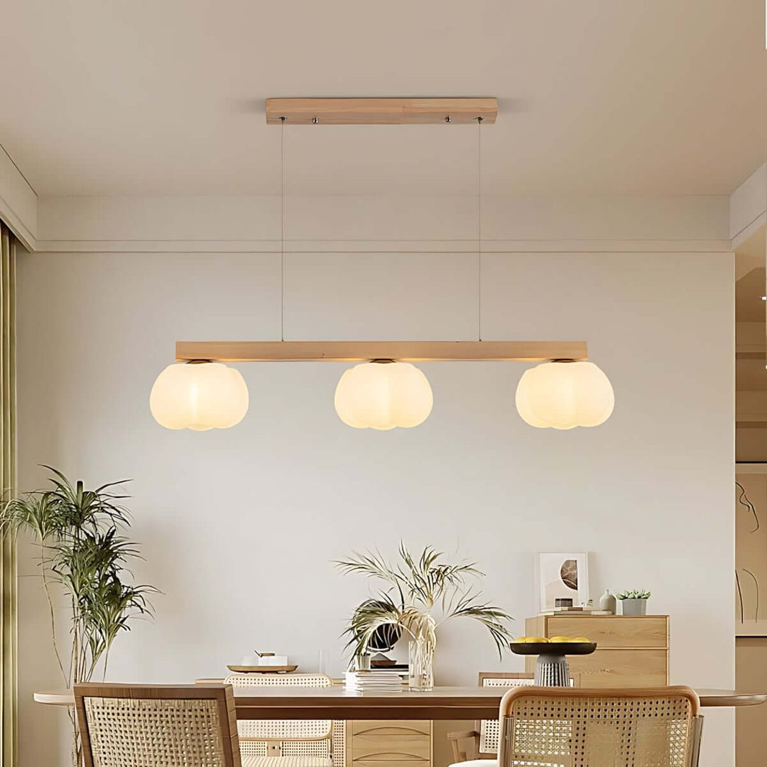 Vantix Cotton Shaped Chandelier – Japanese Minimalist Dining Lighting