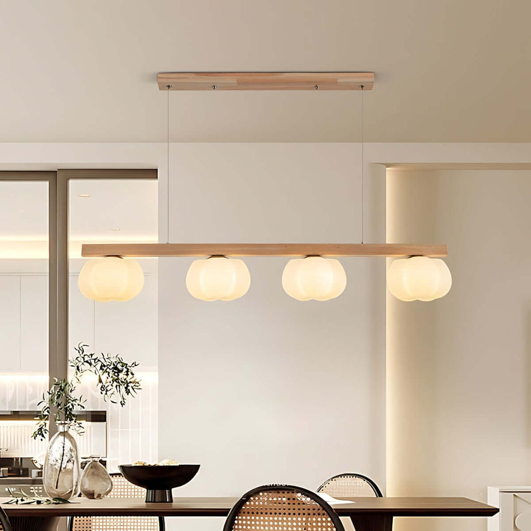 Vantix Cotton Shaped Chandelier – Japanese Minimalist Dining Lighting
