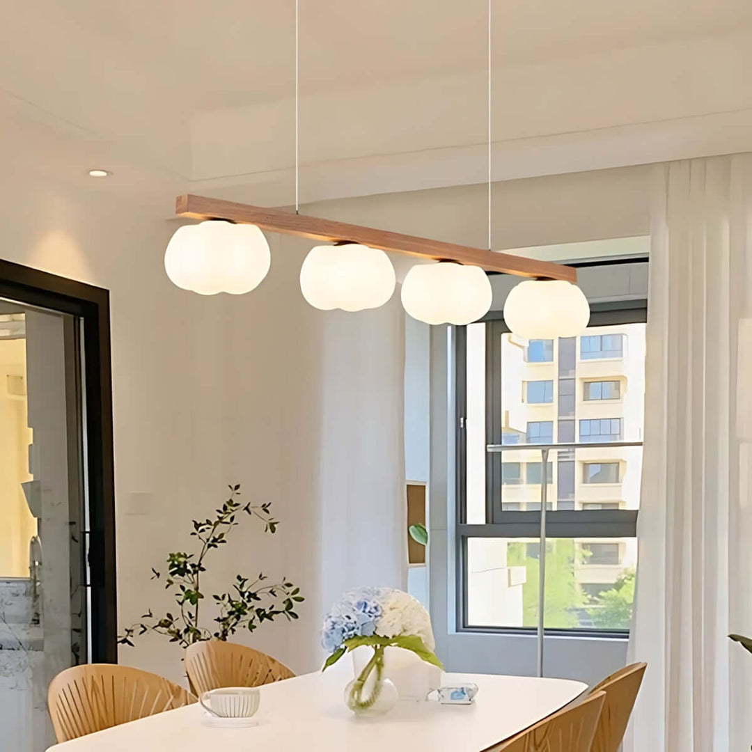 Vantix Cotton Shaped Chandelier – Japanese Minimalist Dining Lighting