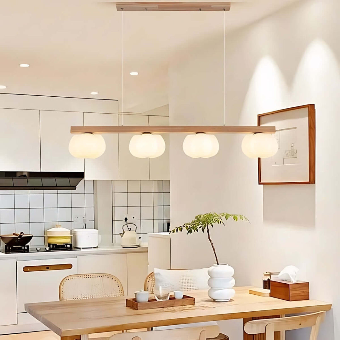 Vantix Cotton Shaped Chandelier – Japanese Minimalist Dining Lighting