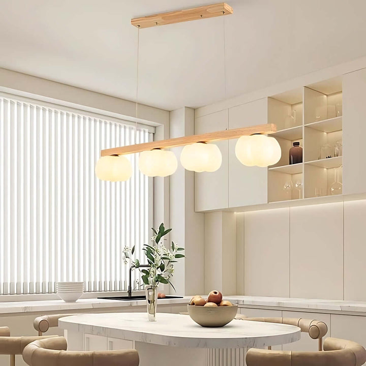 Vantix Cotton Shaped Chandelier – Japanese Minimalist Dining Lighting