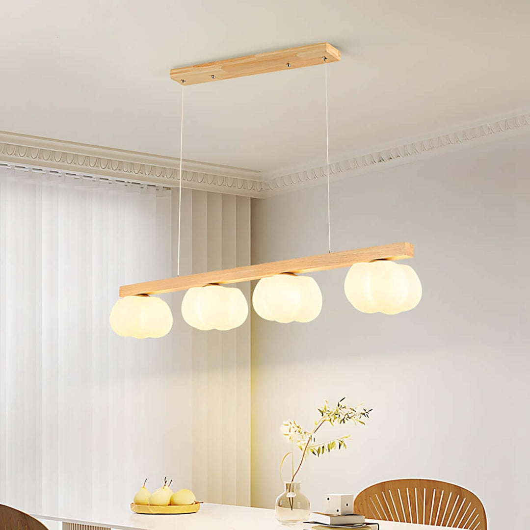 Vantix Cotton Shaped Chandelier – Japanese Minimalist Dining Lighting