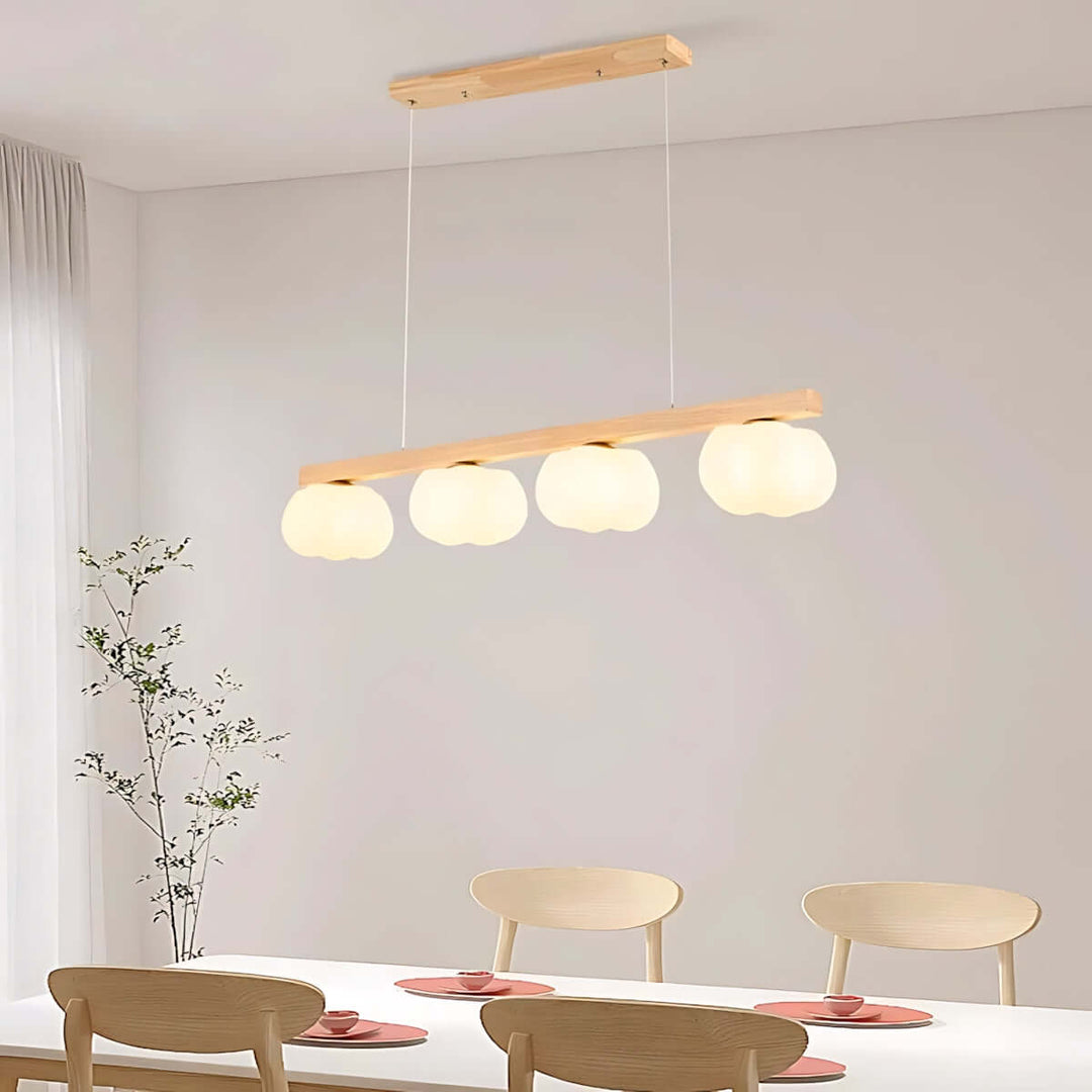 Vantix Cotton Shaped Chandelier – Japanese Minimalist Dining Lighting