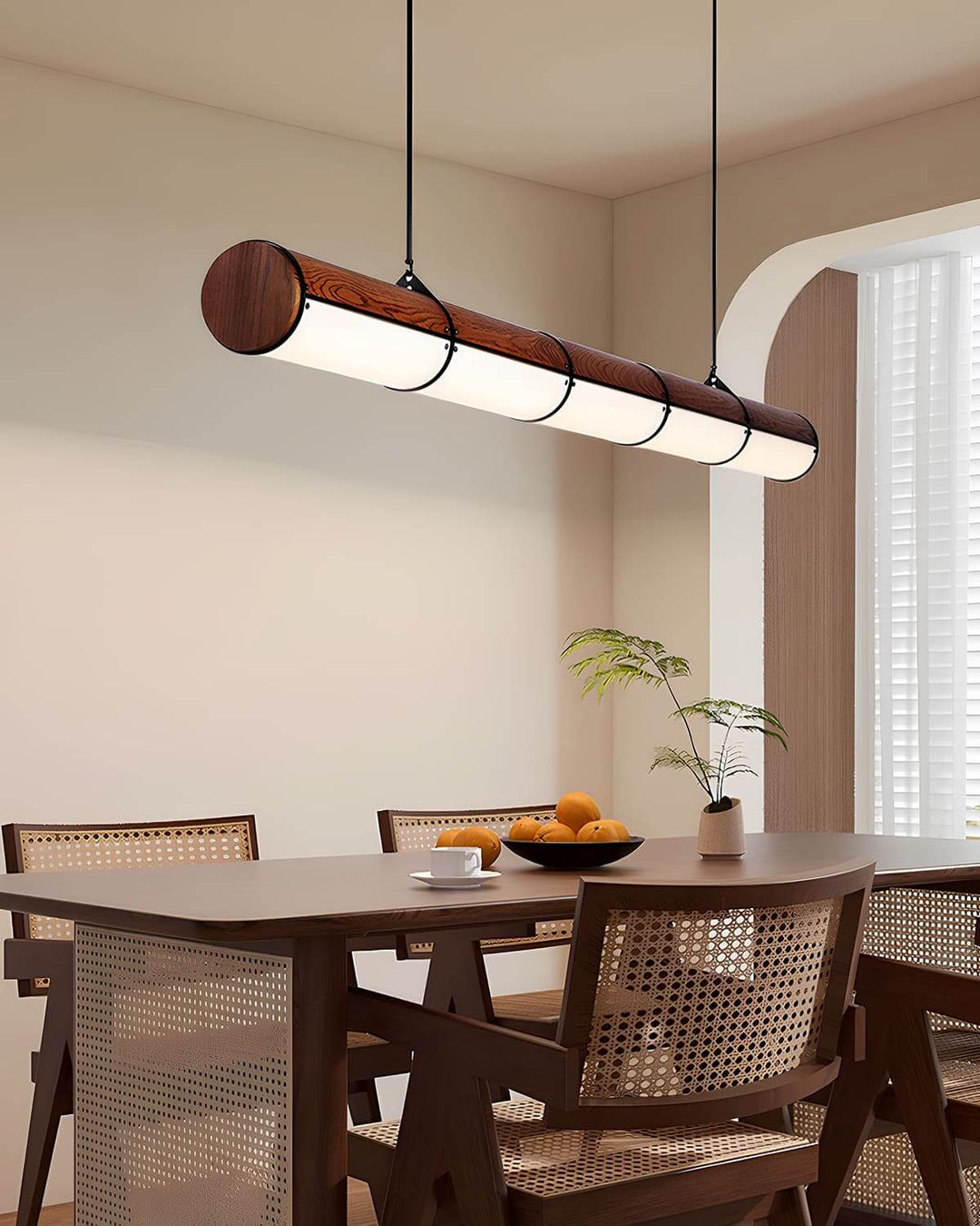 Varelo Chandelier - Nordic Minimalist Long Round Tube Dining Light