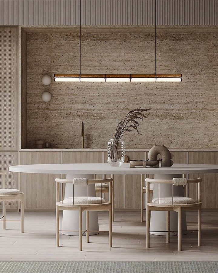 Varelo Chandelier - Nordic Minimalist Long Round Tube Dining Light