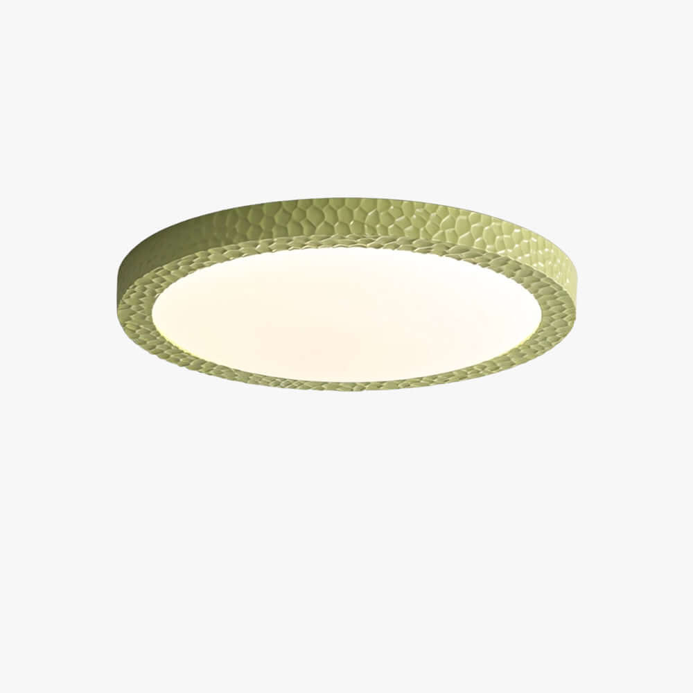 Varnex Ceiling Lamp – Minimalist Cream Round Bedroom Lamp