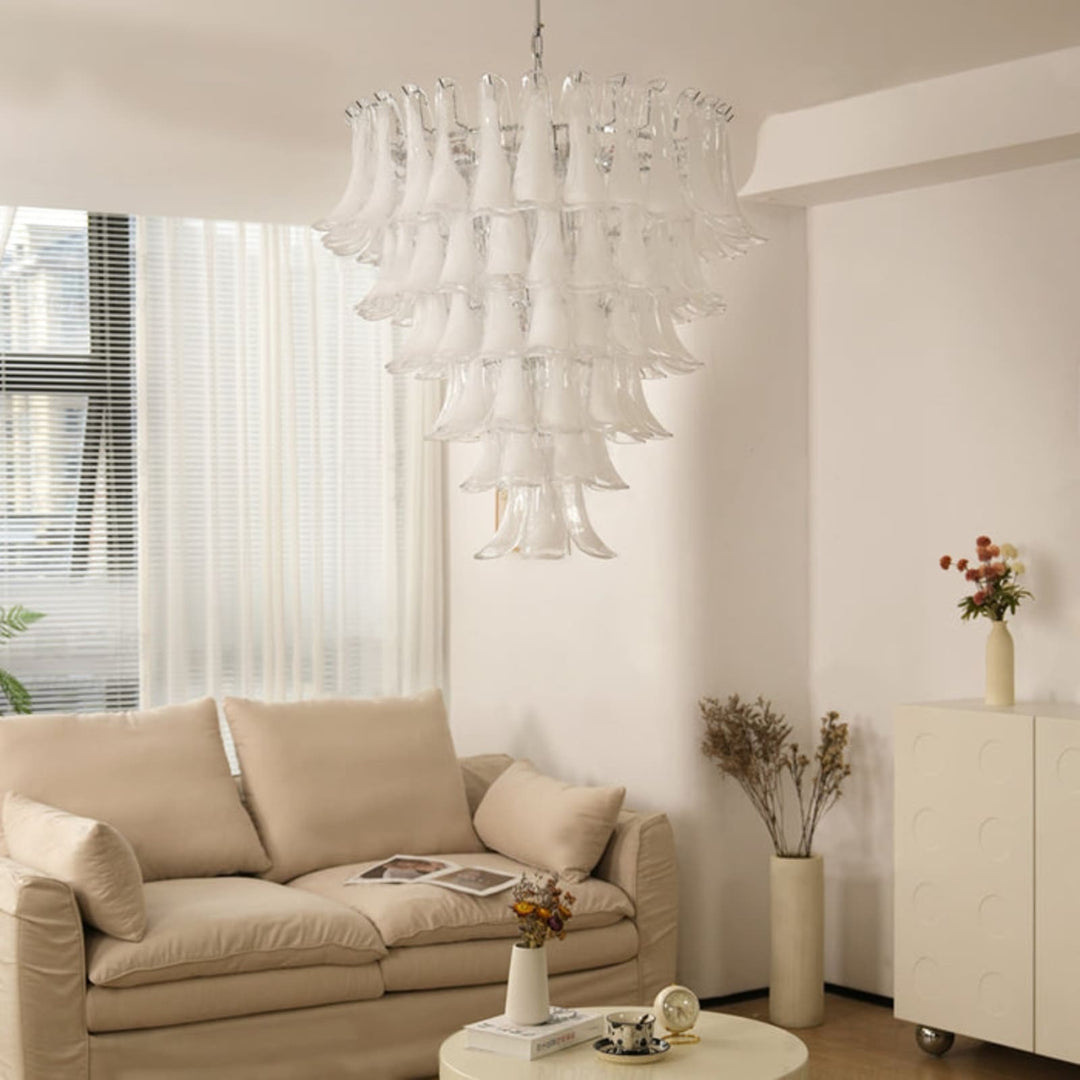 Vekla Chandelier – Handmade Murano Glass, Mid Century Elegance | Vinlighting