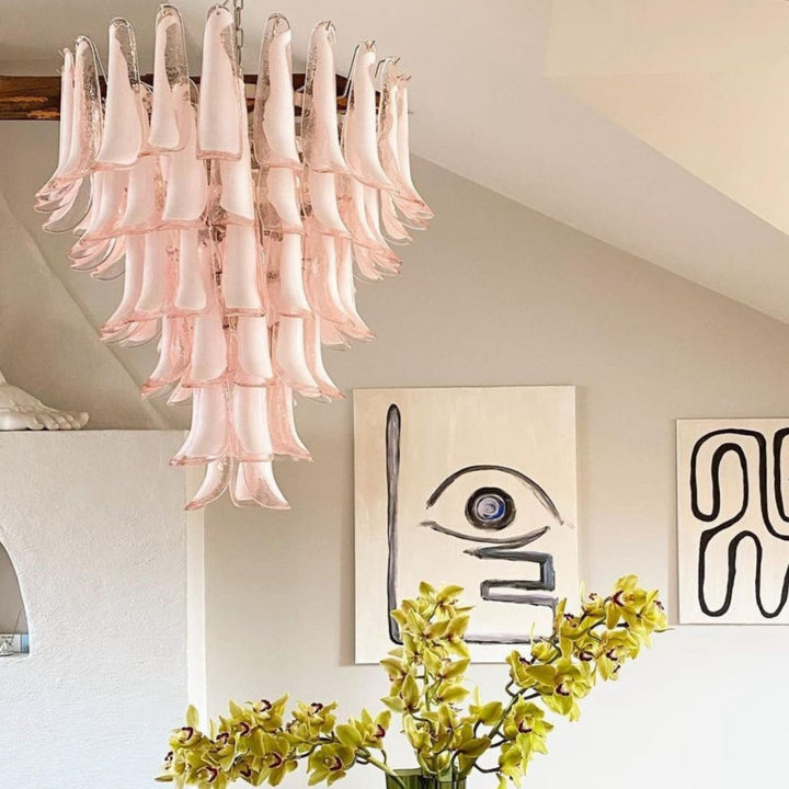 Vekla Chandelier – Handmade Murano Glass, Mid Century Elegance | Vinlighting