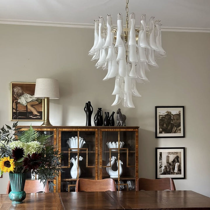 Vekla Chandelier – Handmade Murano Glass, Mid Century Elegance | Vinlighting