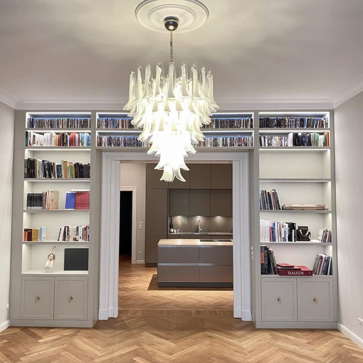 Vekla Chandelier – Handmade Murano Glass, Mid Century Elegance | Vinlighting
