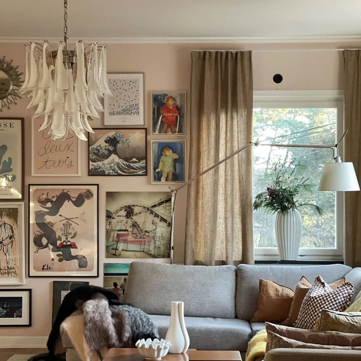 Vekla Chandelier – Handmade Murano Glass, Mid Century Elegance | Vinlighting