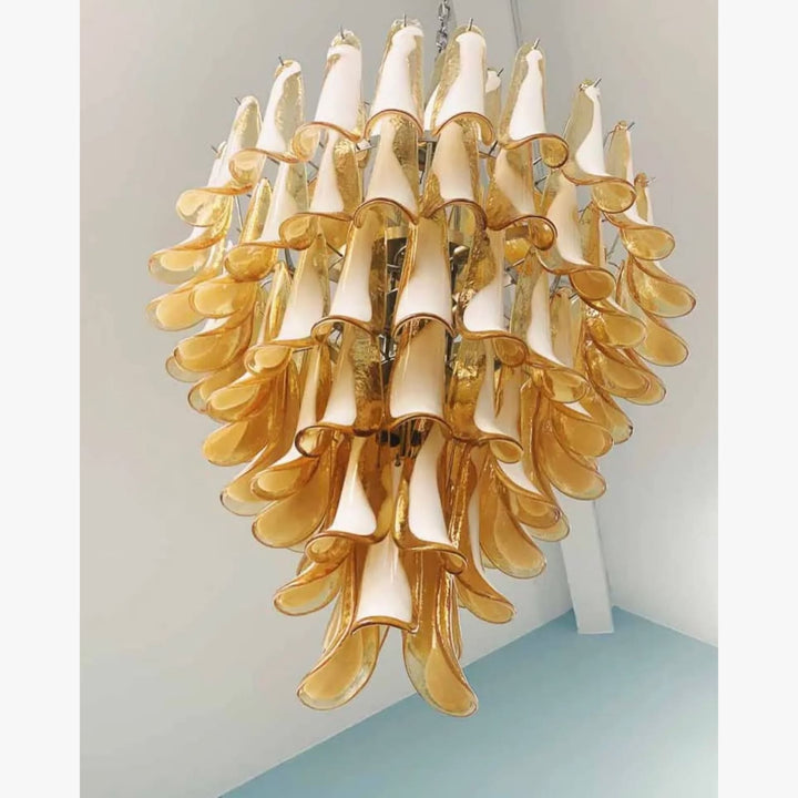 Vekla Chandelier – Handmade Murano Glass, Mid Century Elegance | Vinlighting