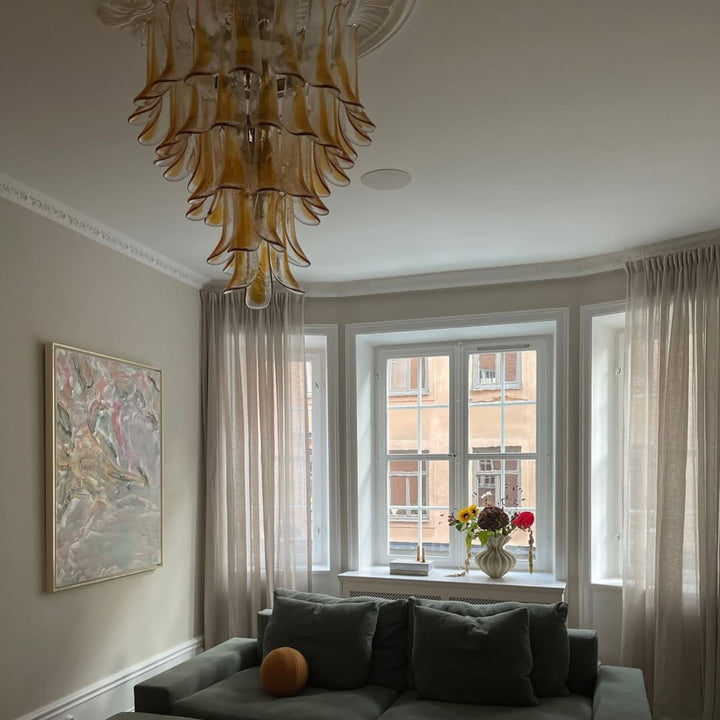 Vekla Chandelier – Handmade Murano Glass, Mid Century Elegance | Vinlighting