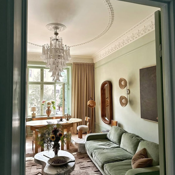 Vekla Chandelier – Handmade Murano Glass, Mid Century Elegance | Vinlighting