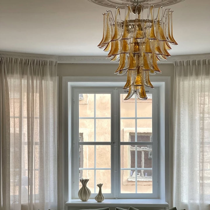 Vekla Chandelier – Handmade Murano Glass, Mid Century Elegance | Vinlighting