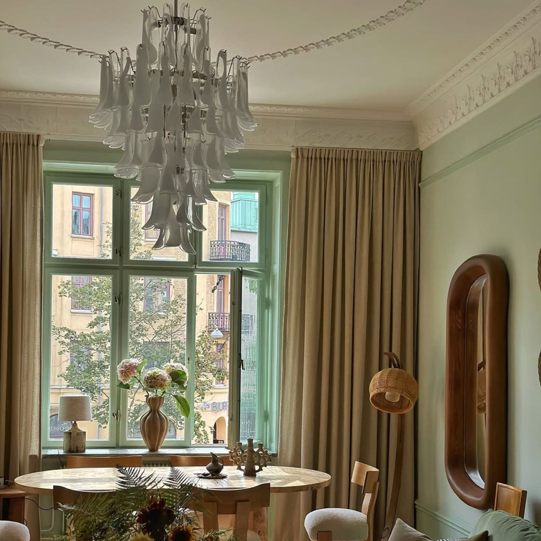 Vekla Chandelier – Handmade Murano Glass, Mid Century Elegance | Vinlighting