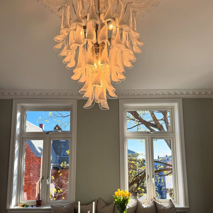 Vekla Chandelier – Handmade Murano Glass, Mid Century Elegance | Vinlighting
