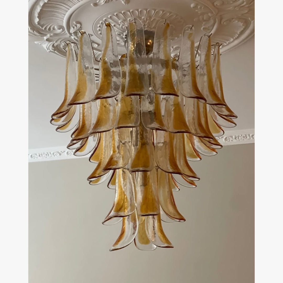Vekla Chandelier – Handmade Murano Glass, Mid Century Elegance | Vinlighting