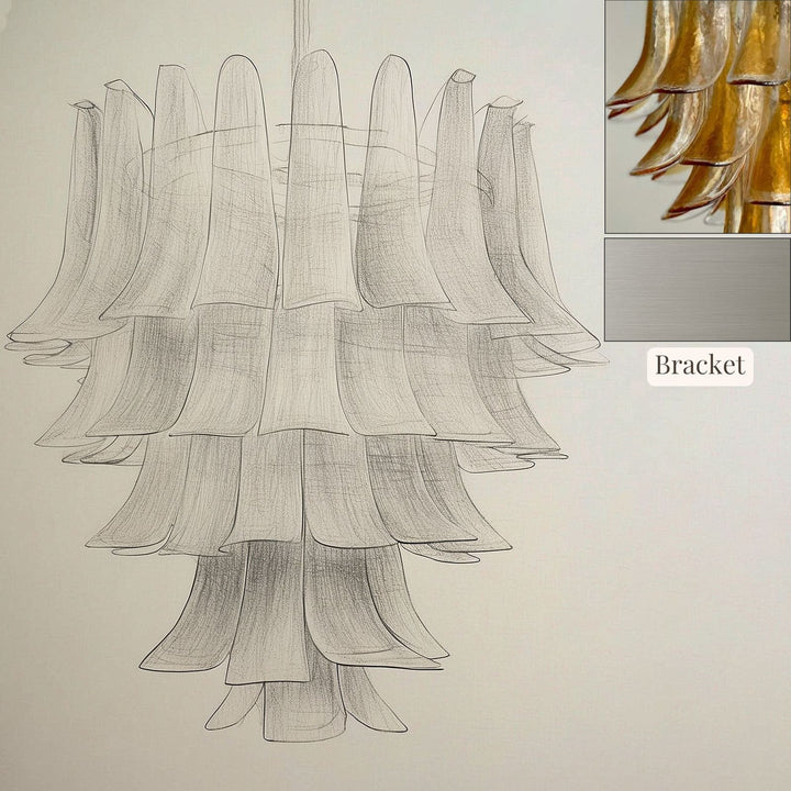 Vekla Chandelier – Handmade Murano Glass, Mid Century Elegance | Vinlighting