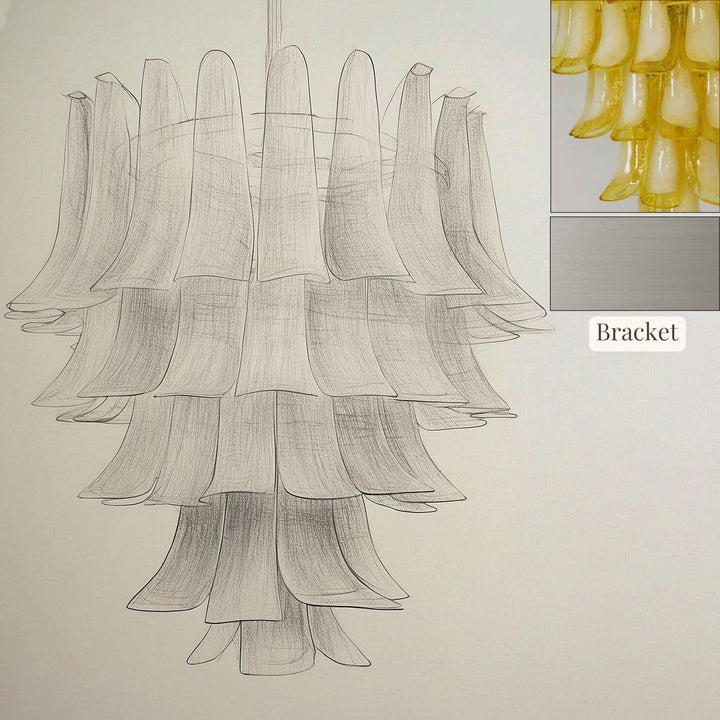 Vekla Chandelier – Handmade Murano Glass, Mid Century Elegance | Vinlighting